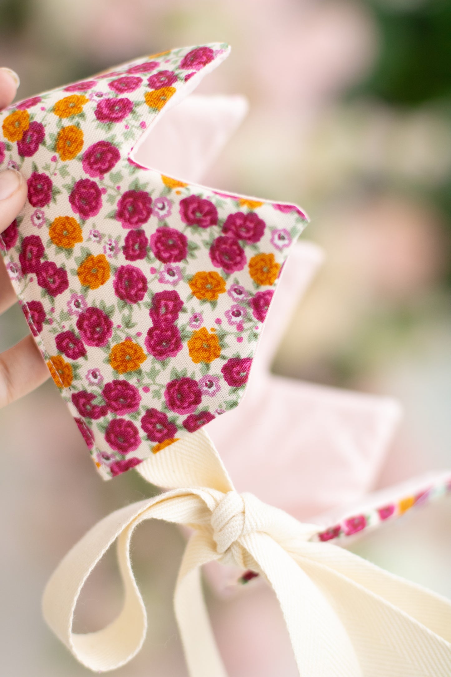 Pink & Orange Floral Crown