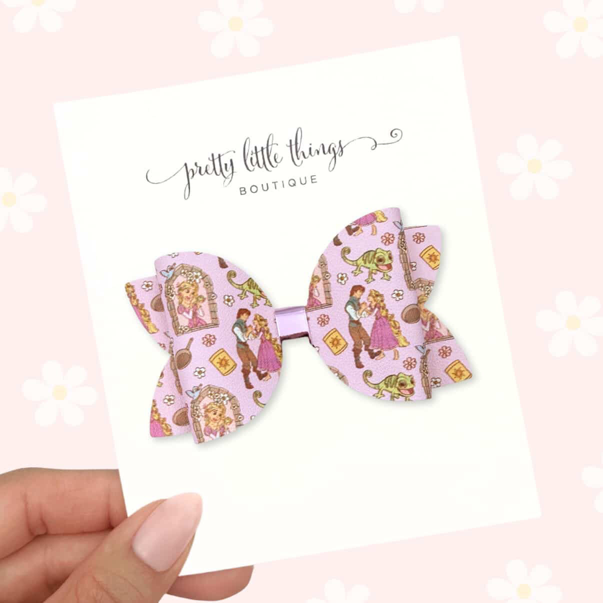 Tower Princess Faux Leather Bows by Pretty Little Things