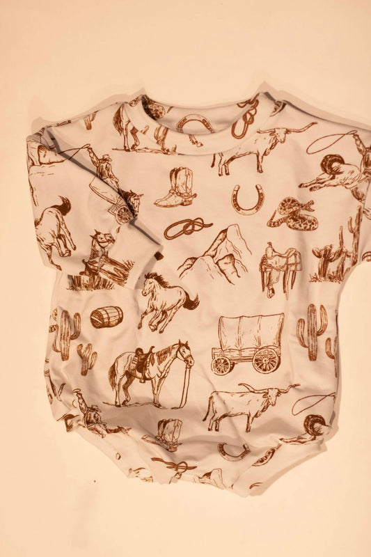 Giddy Up! Long Sleeve Romper