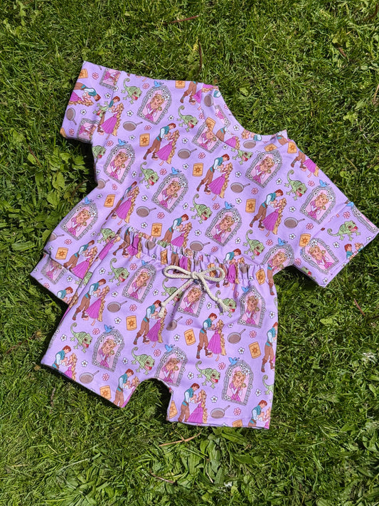 Tower Princess Long Shorts Set