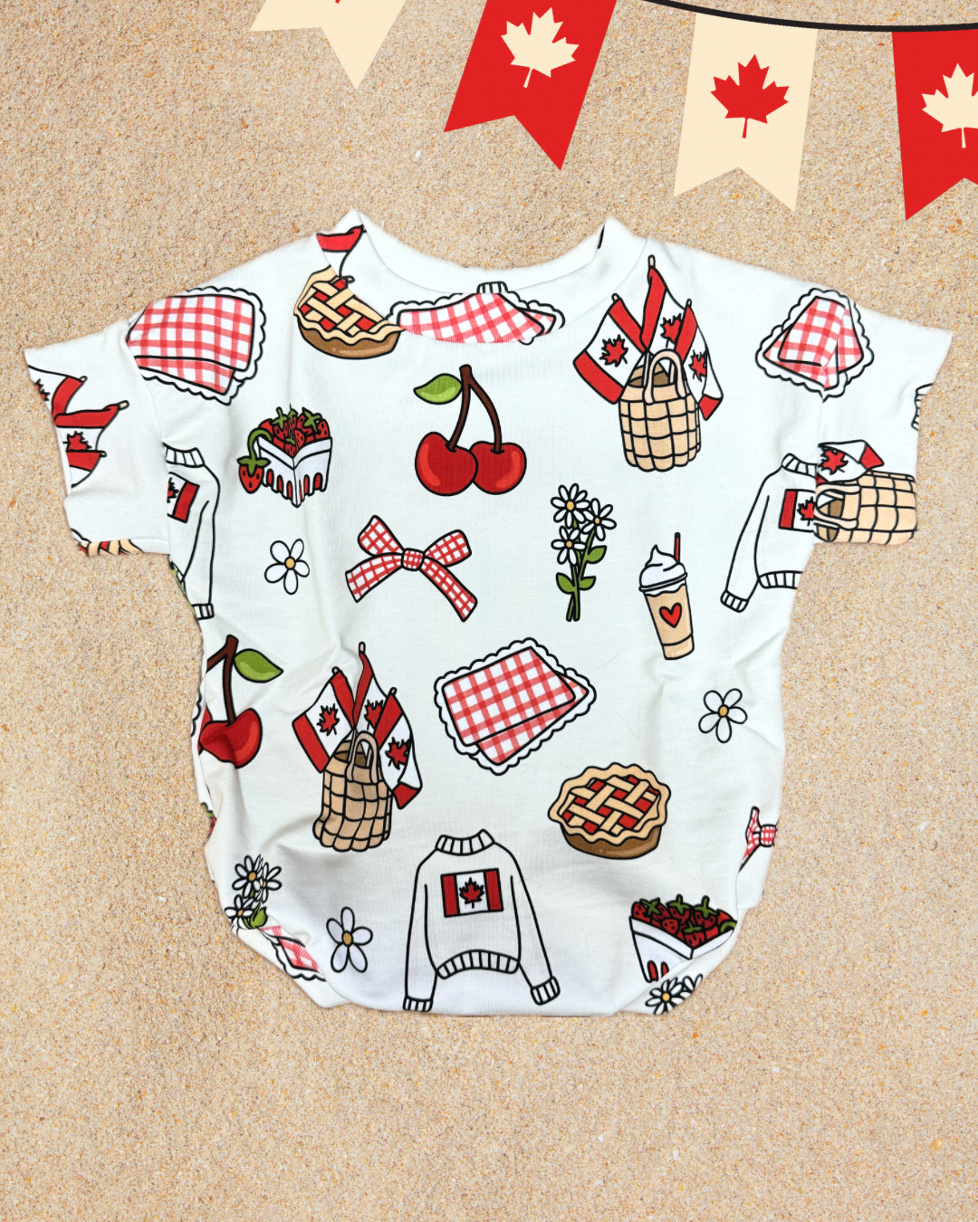 Canadian Picnic Tee Rompers