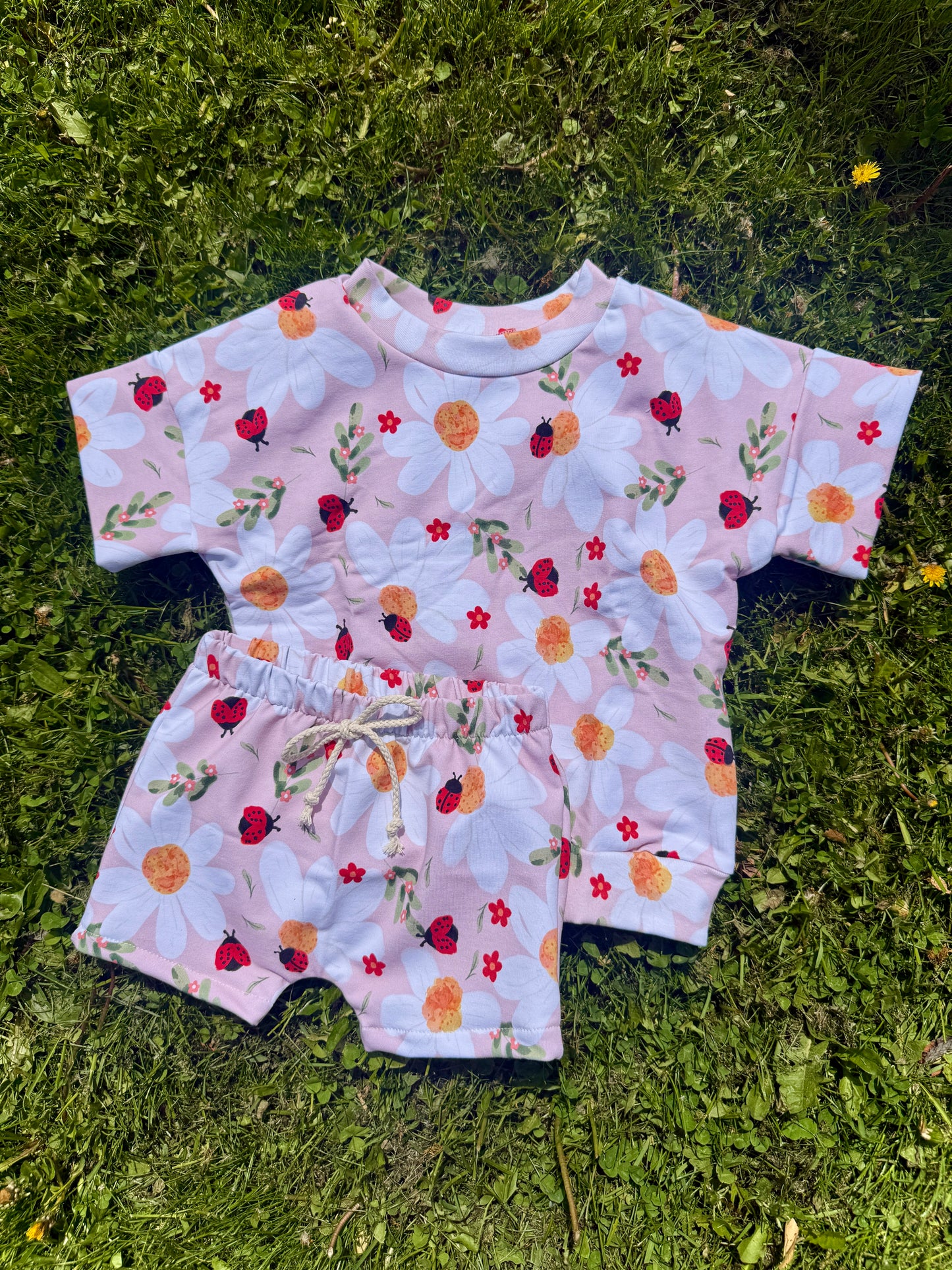 Lady Bug Long Shorts Sets