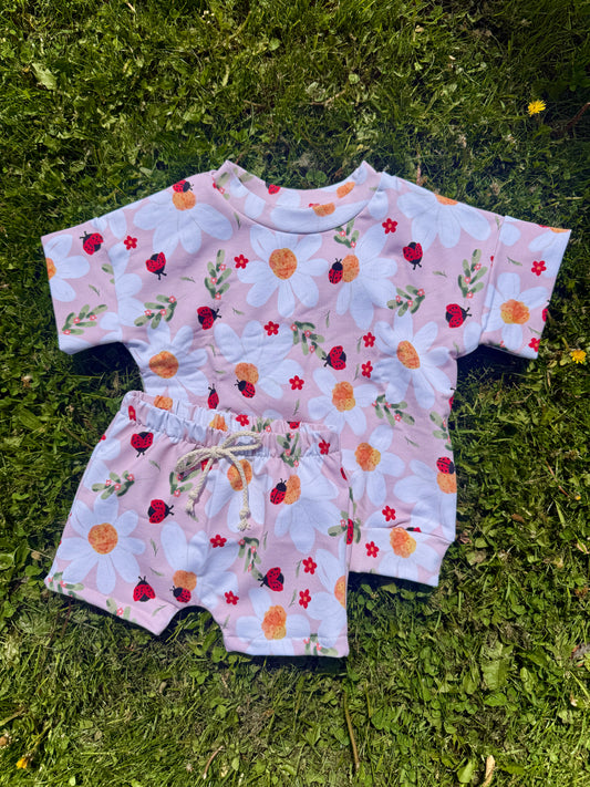 Lady Bug Long Shorts Sets