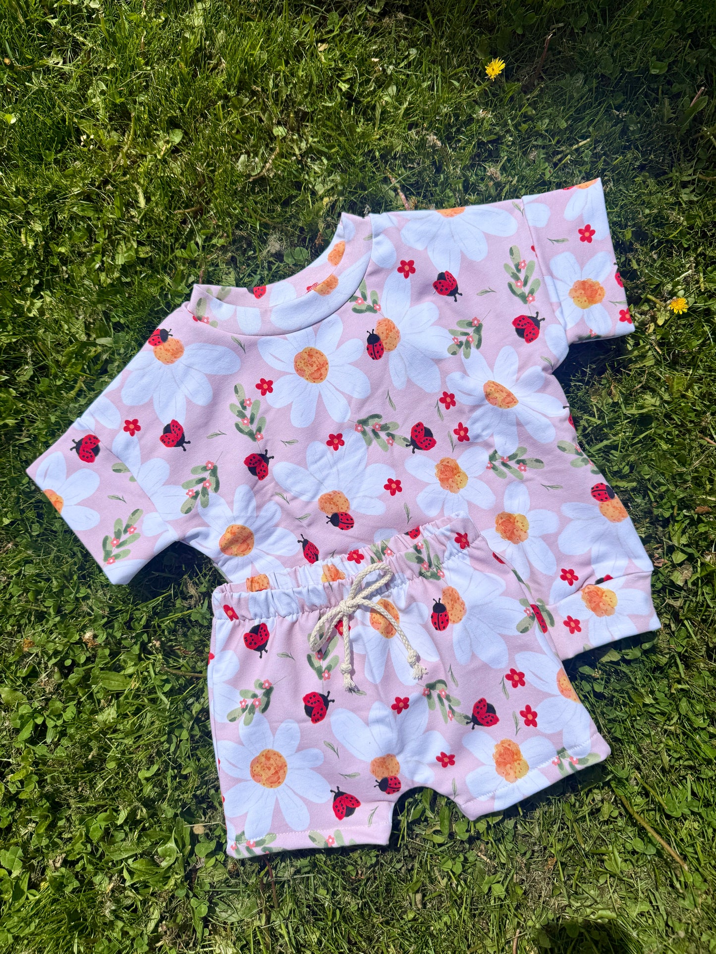 Lady Bug Long Shorts Sets