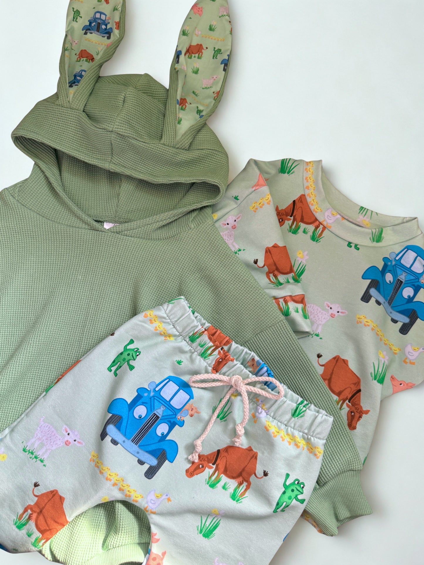 Spring Truck Bunny Romper