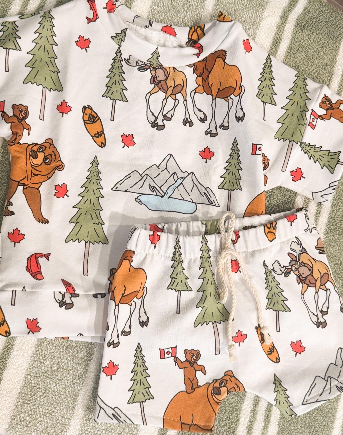 Bear Brothers Long Shorts Set