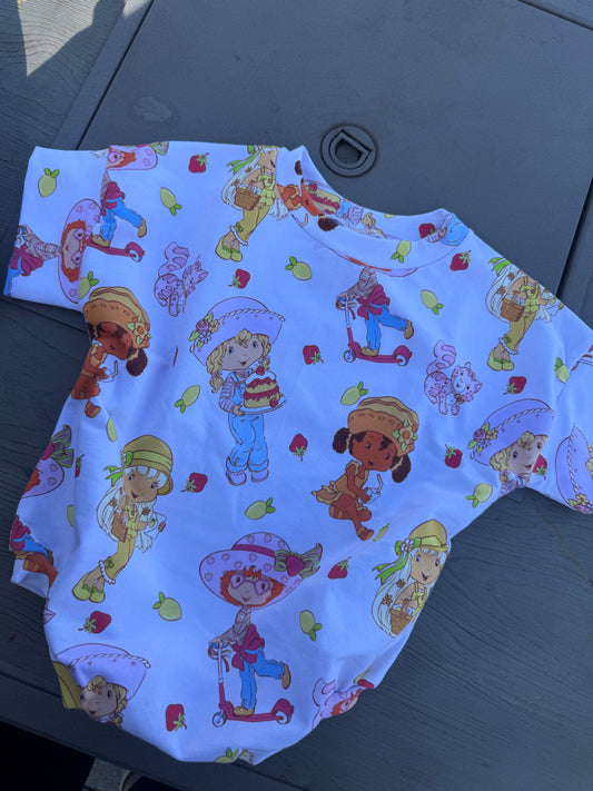 Strawberry Tee Romper