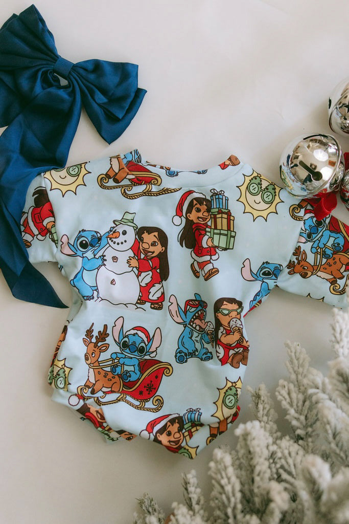 Ohana for the Holidays Bubble Romper