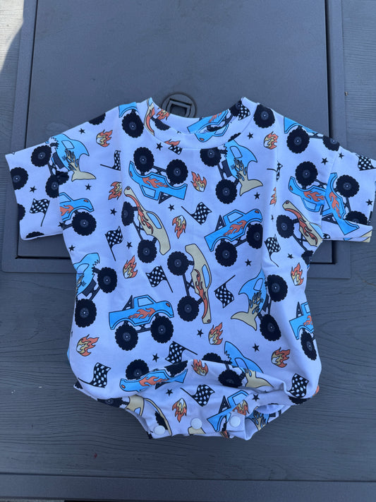Monster Truck Tee Romper